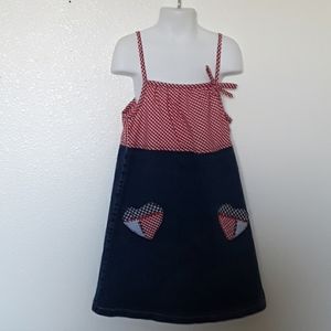 Girls Size 6X No Kidding 4th of July Dress